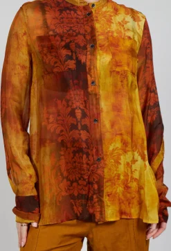 Renaissance Shirt in Stained Orange
