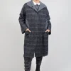Reversible Mande Coat in Night Orange Check