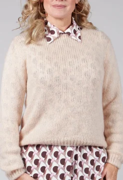 Ribbed Jumper in Alabaster
