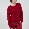 Ribbed Sleeve Jumper in Sunset