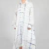 Roberta Chemisier in Blue and Cream