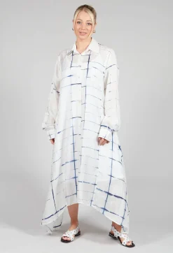 Roberta Chemisier in Blue and Cream