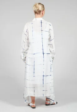 Roberta Chemisier in Blue and Cream
