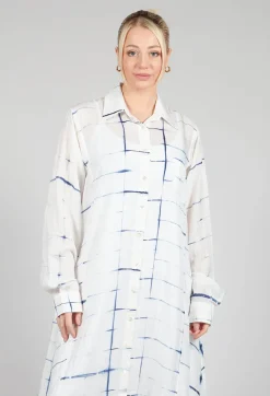 Roberta Chemisier in Blue and Cream