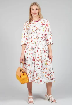 Roele Dress in Red Flower Print