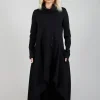Roll Neck Dress in Black