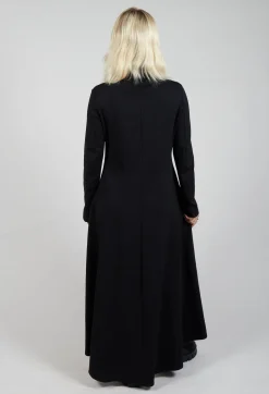 Roll Neck Dress in Black
