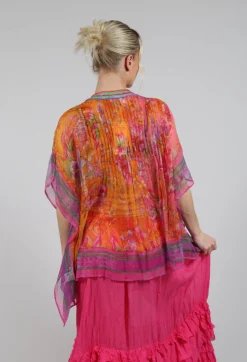Romance Blouse in Orange