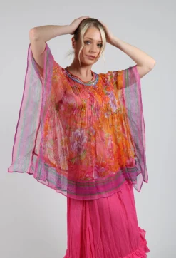 Romance Blouse in Orange