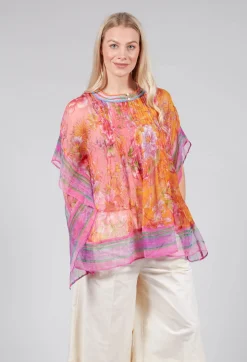 Romance Blouse in Orange