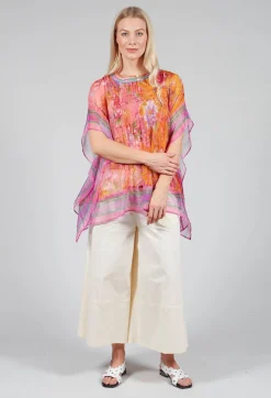 Romance Blouse in Orange