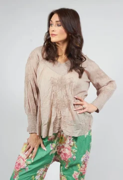 Romari Blouse in Pearl Grey