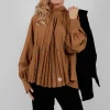 Romolo Blouse in Camel