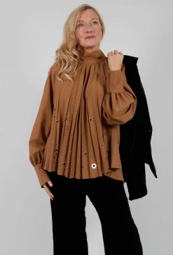Romolo Blouse in Camel