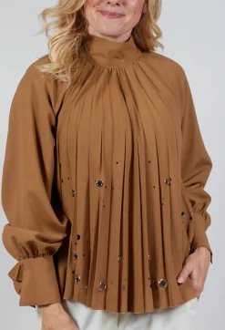 Romolo Blouse in Camel