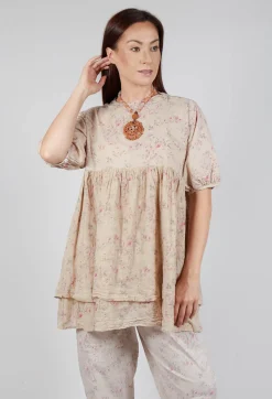 Roselle Top in Liberty Beige Print