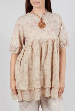 Roselle Top in Liberty Beige Print