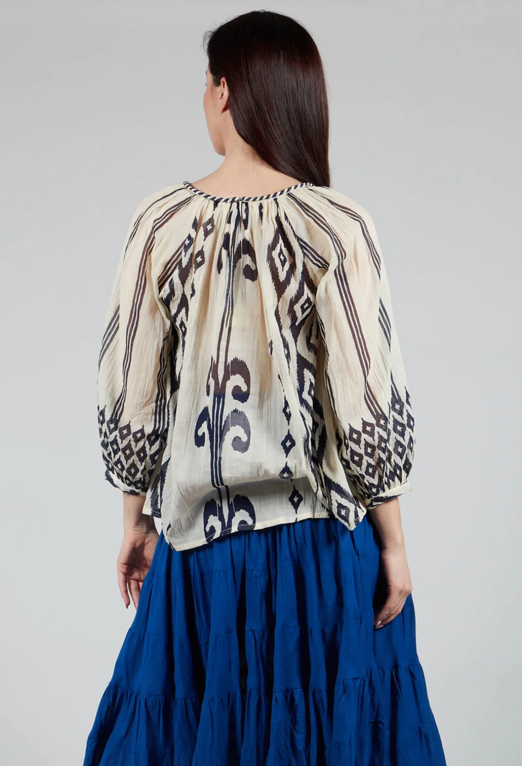 Rosita Aztec Top in Ecru