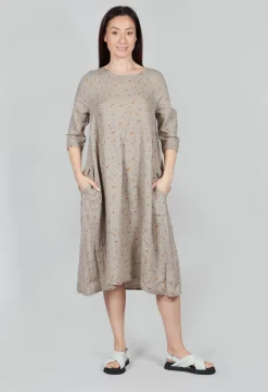 Rothko Ls Dress In Ambra