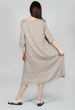 Rothko Ls Dress In Ambra