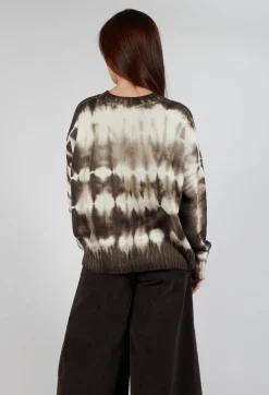 Round Neck Jumper in Dark Brown