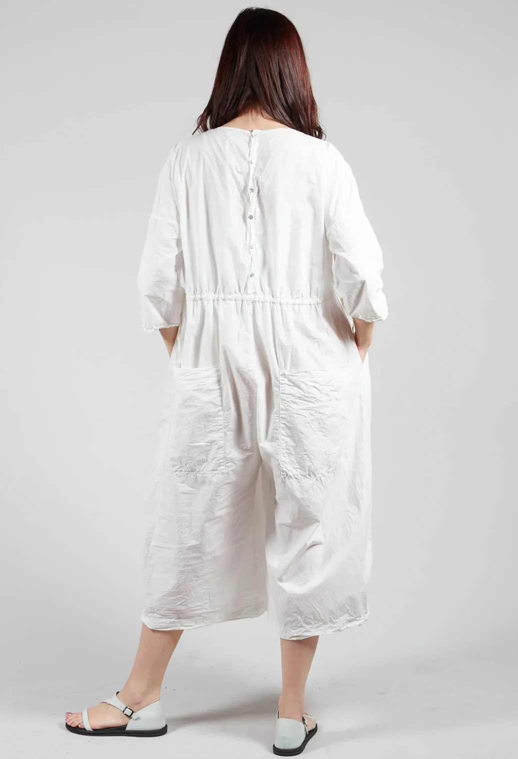 Round Neck Jumpsuit TC in Milk