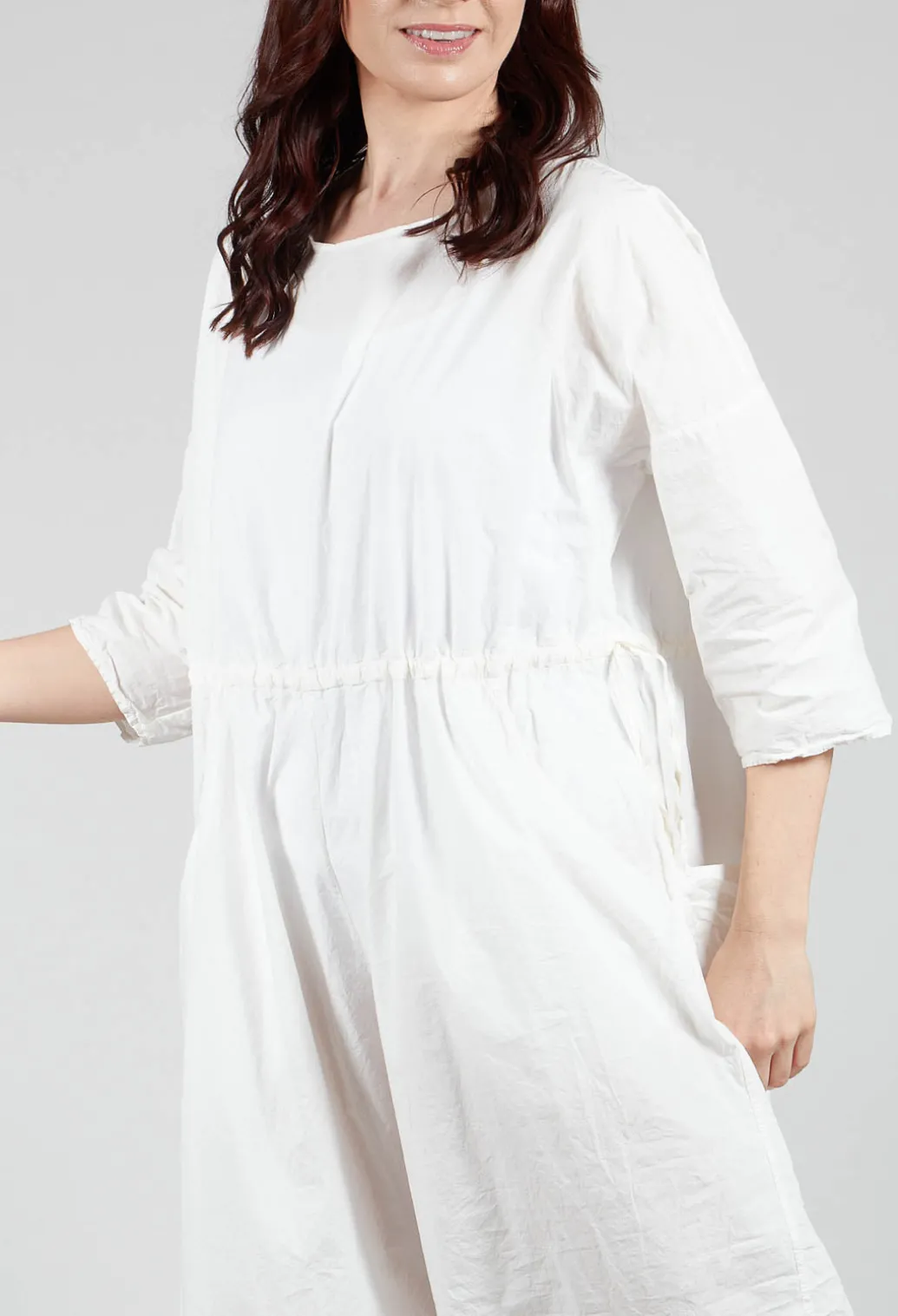 Round Neck Jumpsuit TC in Milk