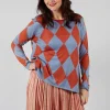 Round Neck Top in Jacaranda Ginger