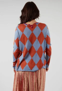 Round Neck Top in Jacaranda Ginger