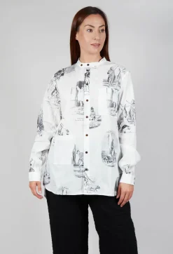 Round Neckline Shirt In The Hunter