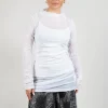 Ruched Aspi Top in White
