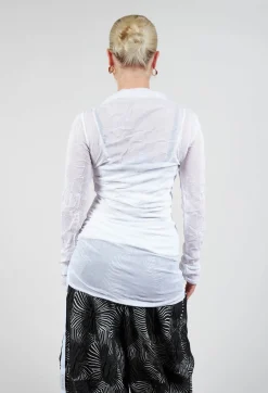 Ruched Aspi Top in White