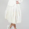Ruched Balloon Skirt in Callas Stiff