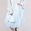 Ruched Balloon Skirt in Enzian 10% Stiff