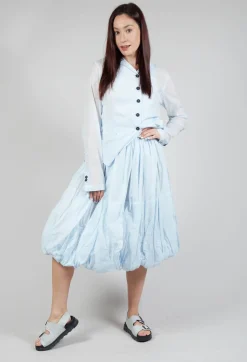 Ruched Balloon Skirt in Enzian 10% Stiff