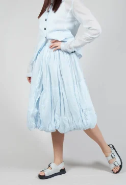Ruched Balloon Skirt in Enzian 10% Stiff