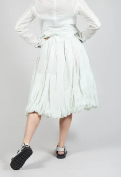 Ruched Balloon Skirt in Tulip 10% Stiff
