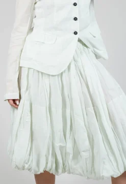 Ruched Balloon Skirt in Tulip 10% Stiff