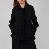 Ruched Jacket in Black