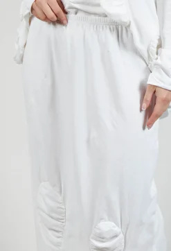 Ruched Skirt in Starwhite