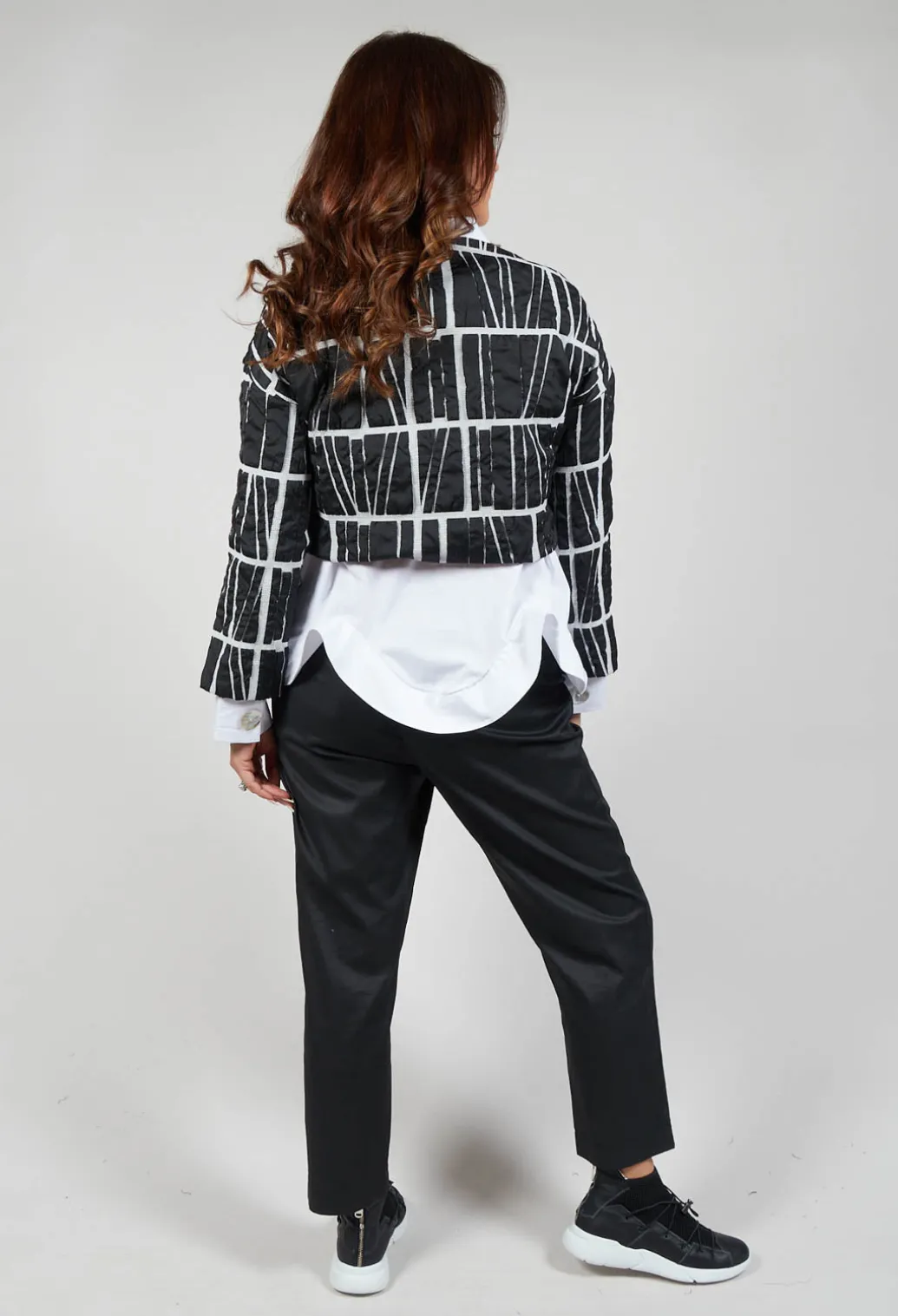 Ruffle Front Shirt in Mineo
