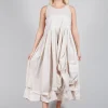 Ruffle Hem Dress in Beige