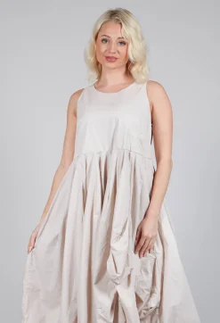 Ruffle Hem Dress in Beige