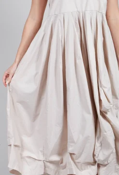 Ruffle Hem Dress in Beige