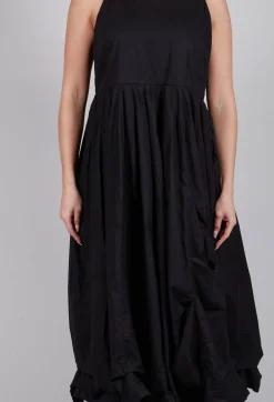 Ruffle Hem Dress in Black
