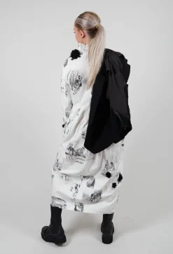 Ruffle Neck Dress in The Hunter