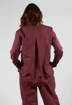Ruffle Shirt in Intense Rust