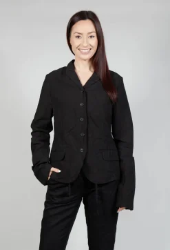 Rumpled Jacket in Black Black