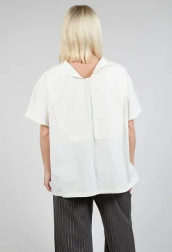 Sailor Collar Blouse in Off White