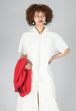 Sailor Collar Blouse in Off White